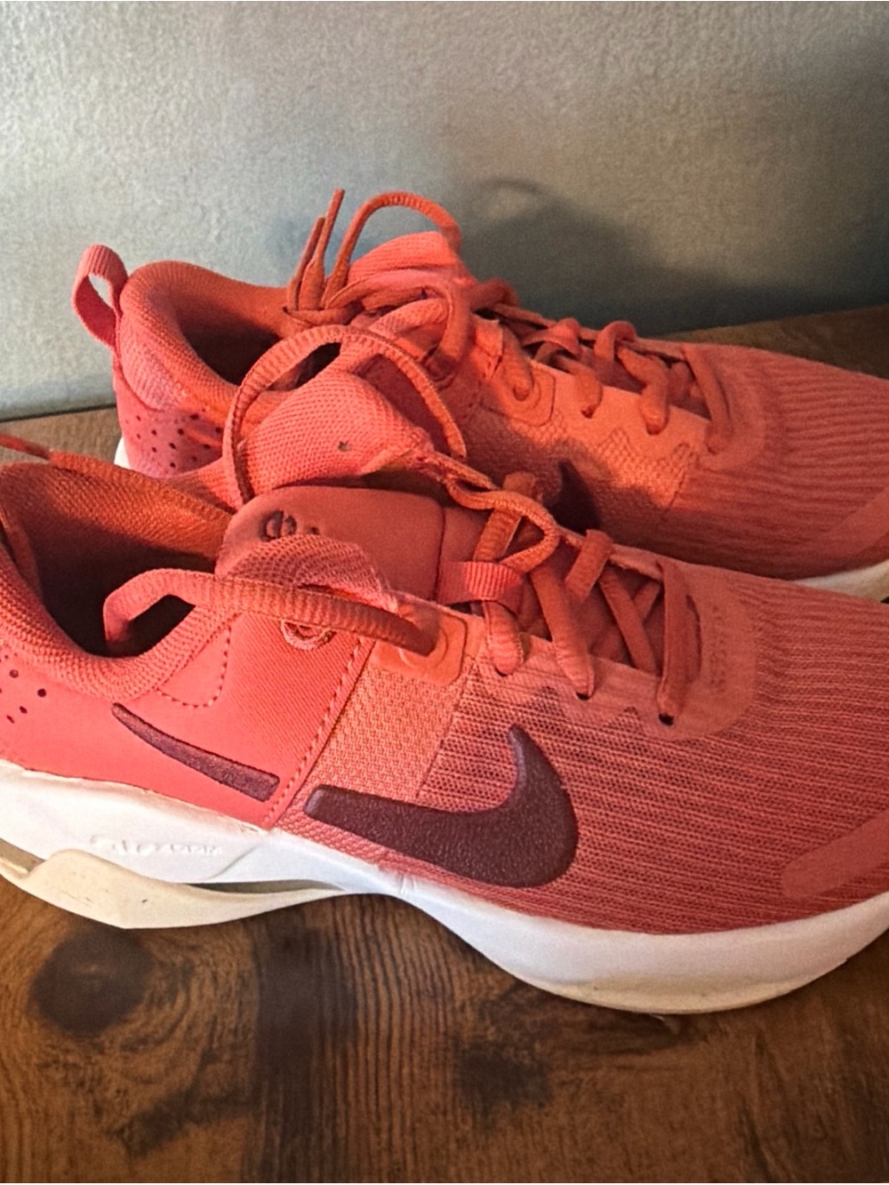 Nike Kids Coral-Red Lace-Up Sneakers